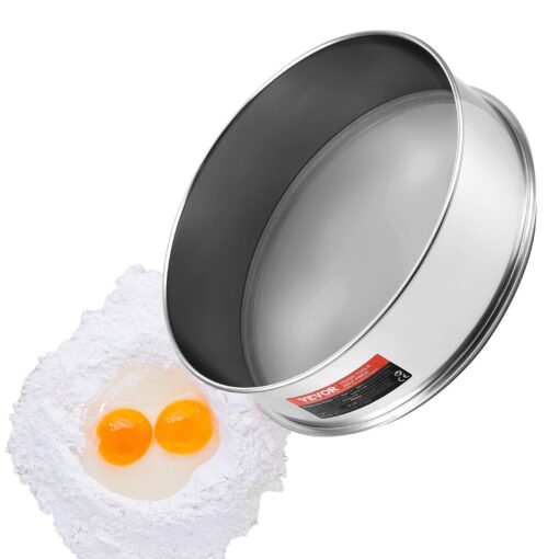 VEVOR Stainless Steel Flour Sieve 40 Mesh 04 mm