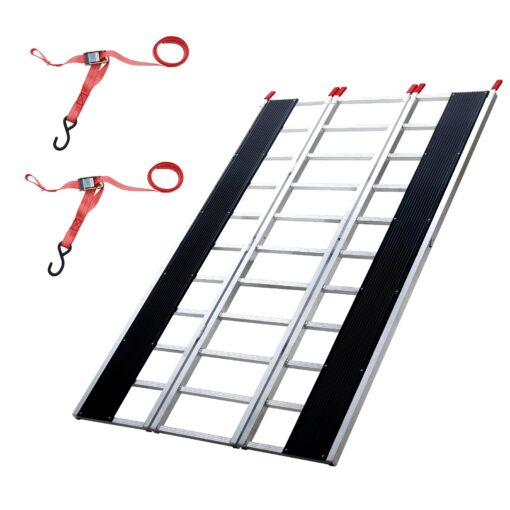 VEVOR Extra Wide Aluminum Tri Fold Loading Ramp 85 x 54 216 cm x 137 cm