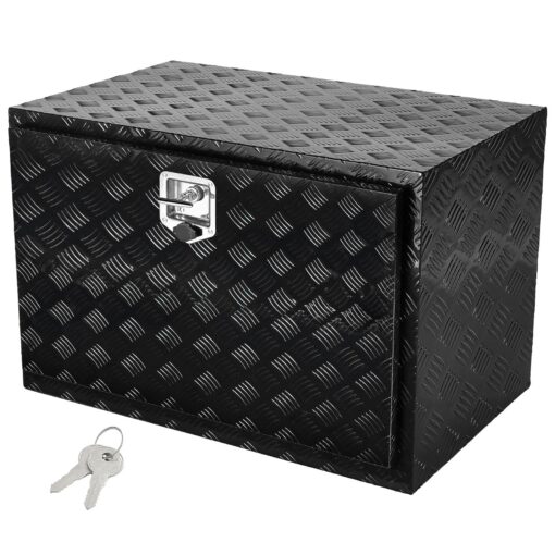 VEVOR 48x24x24 Inch 1219x610x610 mm Aluminum Underbody Truck Tool Box with Lockable T Handle