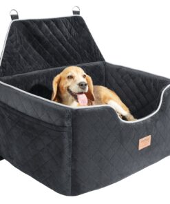 VEVOR Dog Booster Car Seat for Medium to Large Dogs up to 25 kg (55 lbs) - Black