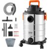 VEVOR WetDry Vacuum Cleaner 30L 79 Gal 6 Peak HP with Nozzle and Stainless Steel Body