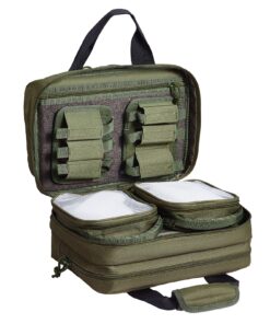 VEVOR Tactical Range Bag for 2 Pistols with Built-in Pistol Bags