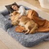 VEVOR Human Dog Bed   Large Washable 183 x 122 x 25 cm 72 x 48 x 10 in Adult Size Bed with PV Velvet for Relaxation and Bonding