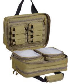 VEVOR Tactical Range Bag for 2 Pistols with Built-in Pistol Bags