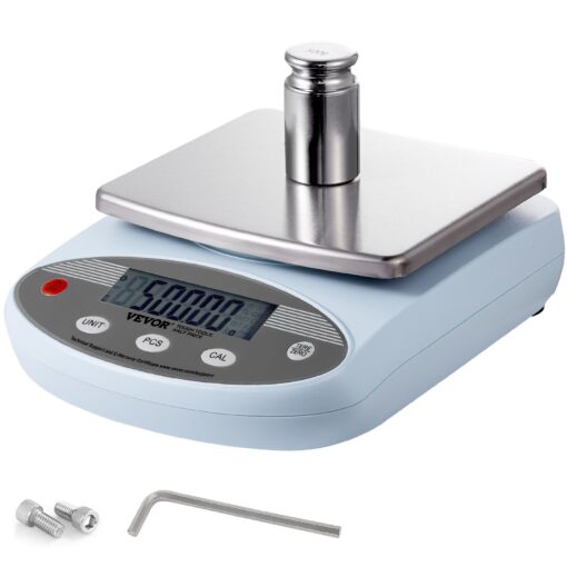 VEVOR High Precision Analytical Balance Lab Scale 2000g001g with 200g Calibration Weight