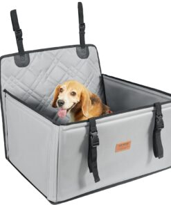 VEVOR Gray Dog Booster Car Seat for Small