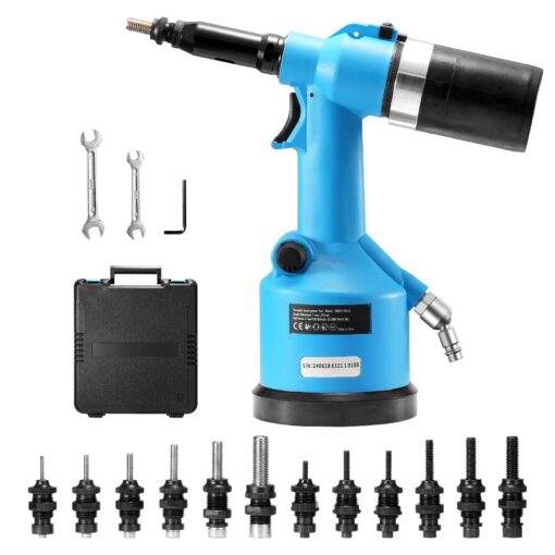 VEVOR Heavy Duty Pneumatic Air Riveter Kit with 13 Nose Pieces