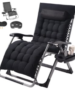 VEVOR Heavy-Duty Zero Gravity Recliner krēsls 84cm (33in) iekštelpās un ārpus telpām ar 500lbs (227kg) ietilpību
