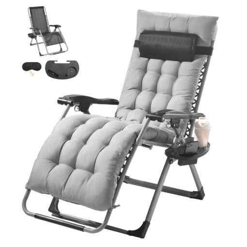 VEVOR Heavy Duty Zero Gravity Recliner Chair with 500lbs 226kg Capacity