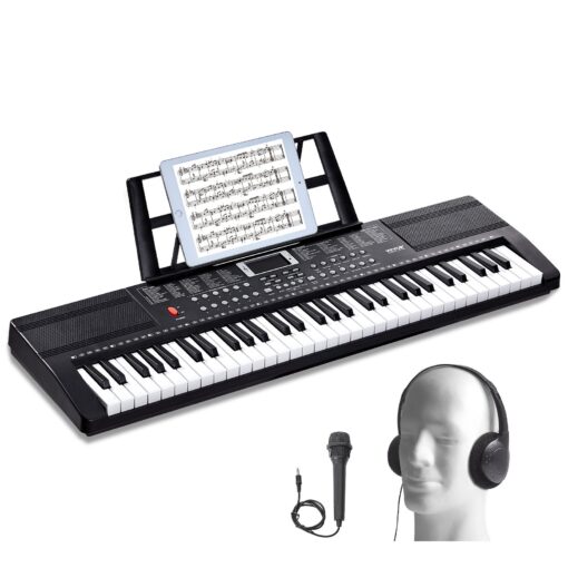 VEVOR 61 Key Digital Keyboard Piano with 200 Tones and Rhythms