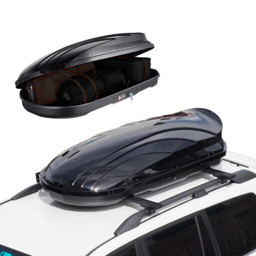 VEVOR Rooftop Cargo Box 340L11 cuft ABS Luggage Storage for SUVs and Cars