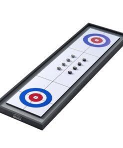 VEVOR 114 cm (45") 2-in-1 Shuffleboard and Curling Tabletop Game Set with 8 Pucks