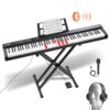 VEVOR 88 Key Semi Weighted Digital Piano Keyboard with Adjustable Stand