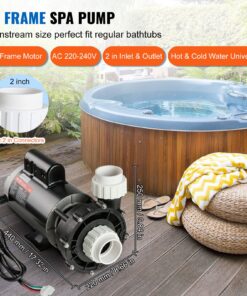 1900W/43 m³/h (18 m) High Speed or 450W/21.5 m³/h (4.4 m) Low Speed