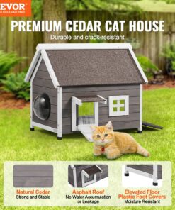 Spacious Shelter for 1-3 Cats (76 cm / 30 inch)