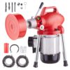 VEVOR Electric Drain Cleaner Machine with 370W Motor and 120FT 366m x 58In 16cm Steel Cable