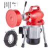 VEVOR Drain Cleaner Machine with 66FT 20m x 58In 16mm and 15FT 45m x 38In 10mm Steel Cables