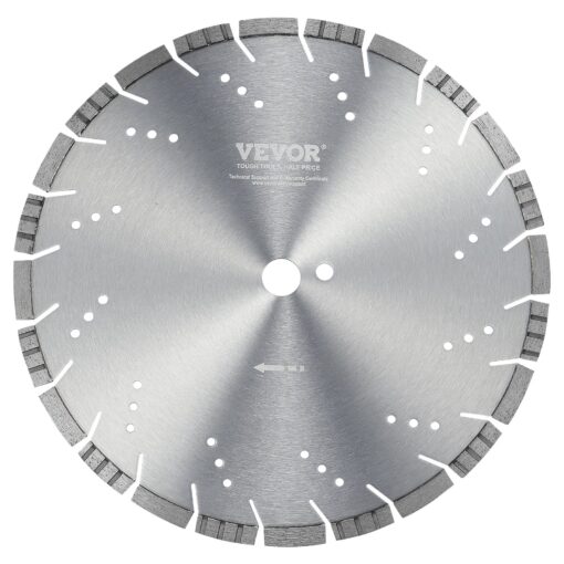 VEVOR 14 inch 3556 cm Diamond Concrete Saw Blade with 039 inch 099 cm Slanted Teeth for Wet or Dry Cutting High Durability and Long Lasting