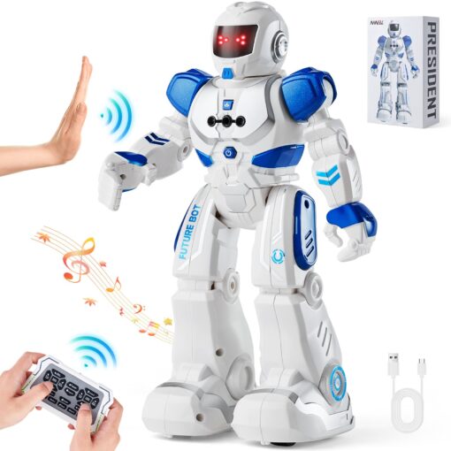 VEVOR Programmable RC Robot Toy for Kids with Remote Gesture Control