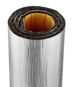 VEVOR Atstarojošā Izolācijas Rullis 10.3 mm Alumīnija Folija XPE Putu Serde Radianta Barjera 1.02 m x 1.52 m (40 in x 5 ft) - Viegla Uzlīmēšana