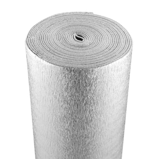 VEVOR dubultā atstarojošā izolācija ar putuplasta serdi un siltuma izolāciju 61 cm x 76 m 3 in 1 siltumizolācijai