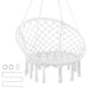 VEVOR Macramé Hanging Hammock Chair with Steel Frame for Indoor  Outdoor Use