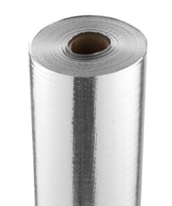 VEVOR Double Reflective Aluminum Foil Insulation Roll 1.22m x 76.2m (48'' x 250ft) - Woven Fabric Radiant Barrier