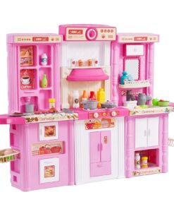 VEVOR 3-in-1 Kids Kitchen Playset with 74 Accessories