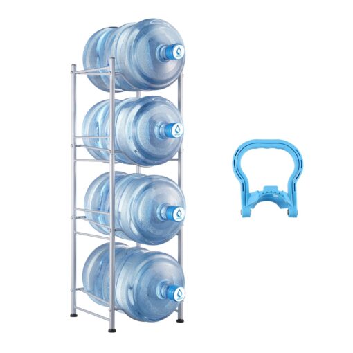 VEVOR Heavy Duty 4 Tier Water Jug Rack