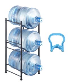 VEVOR Heavy-Duty 3-Tier Cast Iron Water Jug Holder for 3 Bottles