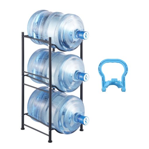 VEVOR Heavy Duty 3 Tier Cast Iron Water Jug Holder for 3 Bottles