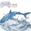 VEVOR Remote Control Shark Toy with LED Lights and 30m Range