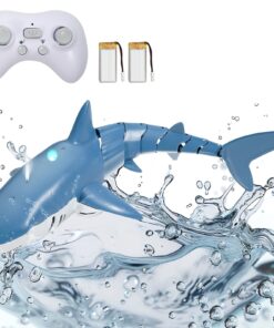 VEVOR Remote Control Shark Toy with LED Lights and 30m Range