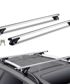 VEVOR Universāls Jumta Bagāžnieka Šķērssija 135cm (53.2 collu) ar 90KG Slodzes Kapacitāti Automašīnām ar Paceltiem Sānu Sliedēm