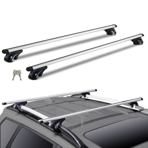 VEVOR Universal Roof Rack Crossbar 135cm 532 inch with 90KG Load Capacity for Vehicles with Raised Side Rails