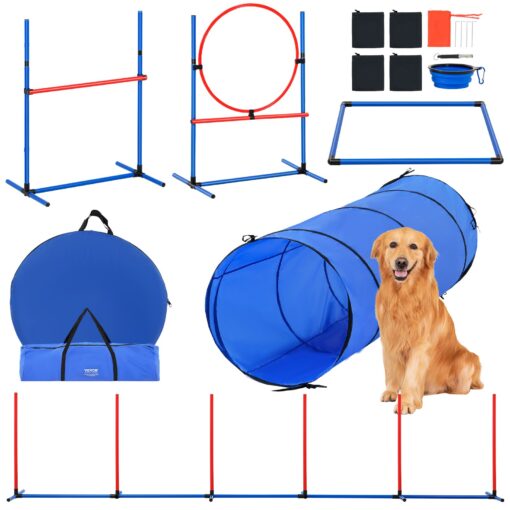 VEVOR Dog Agility Training Equipment Set Includes 71 cm 2795 in Jump Rods