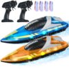 VEVOR 2 PCS RC Boat with 24 GHz Remote Control