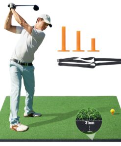 VEVOR 1.5m x 1.5m Golf Hitting Mat with Realistic Turf