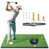 VEVOR 5x4ft 152x122m Golf Hitting Mat with Realistic Turf and 6 Tee Holes