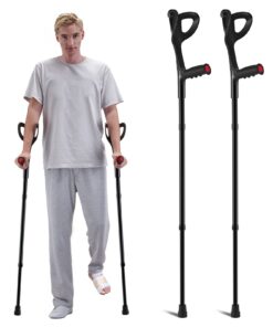 VEVOR Adjustable Forearm Crutches with Ergonomic Cuff