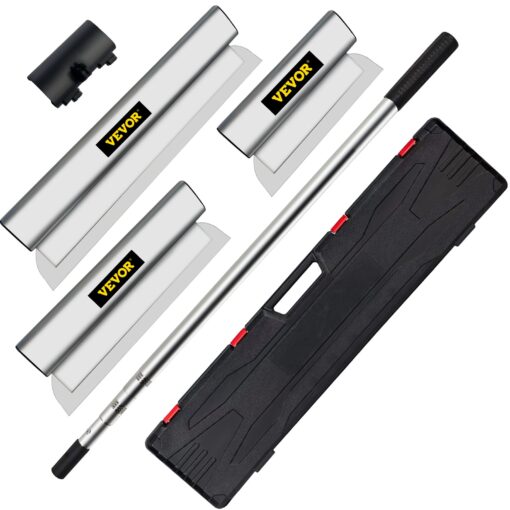 VEVOR Stainless Steel Drywall Skimming Blade Putty Knife Set with Ergonomic Handle 254060 cm 101624 in Trowel Tool