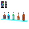 VEVOR Wall Mounted LED Lighted Acrylic Liquor Bottle Display Shelf for Home Bar   1016 cm 40 in 1 Step with Remote Control and Smart App