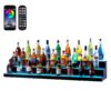 VEVOR 152 cm 60 inch LED Lighted Acrylic Liquor Bottle Display Shelf with RF  App Control for Bars