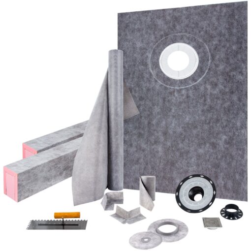 VEVOR Waterproofing Shower Kit with 965x1524mm 38x60in EPS Foam Tray