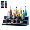 VEVOR LED Lighted Liquor Bottle Display Bar Shelf with RF  App Control