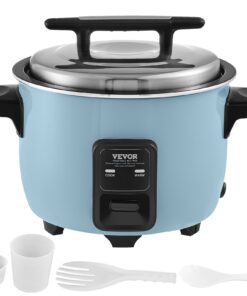 VEVOR Commercial Rice Cooker 13L (60-Cup) Non-Stick Pot with 24H Keep Warm Function for Restaurants