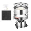 VEVOR Stainless Steel Electric Vibrating Sieve Machine with 40 425 Microns + 60 250 Microns Mesh for Powders and Liquids