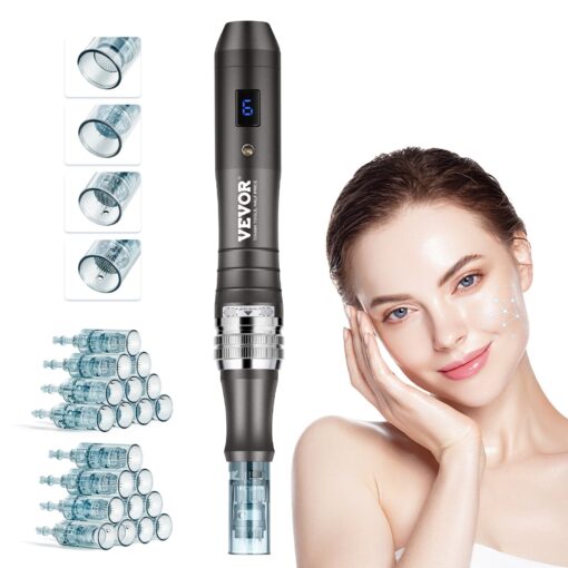 VEVOR Professional Electric Microneedling Pen with Adjustable Needle Length 0 25 mm 0 01 inch