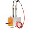 VEVOR Portable Propane Forge with 2 Burners   Stainless Steel Farrier Forge for Knife and Metalwork