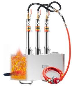 VEVOR Portable 3-Burner Propane Forge